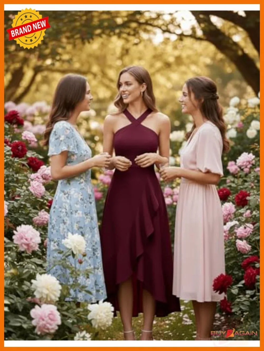 Halter Maxi Dress Ruffled Hem Formal Wedding Guest Cocktail Prom